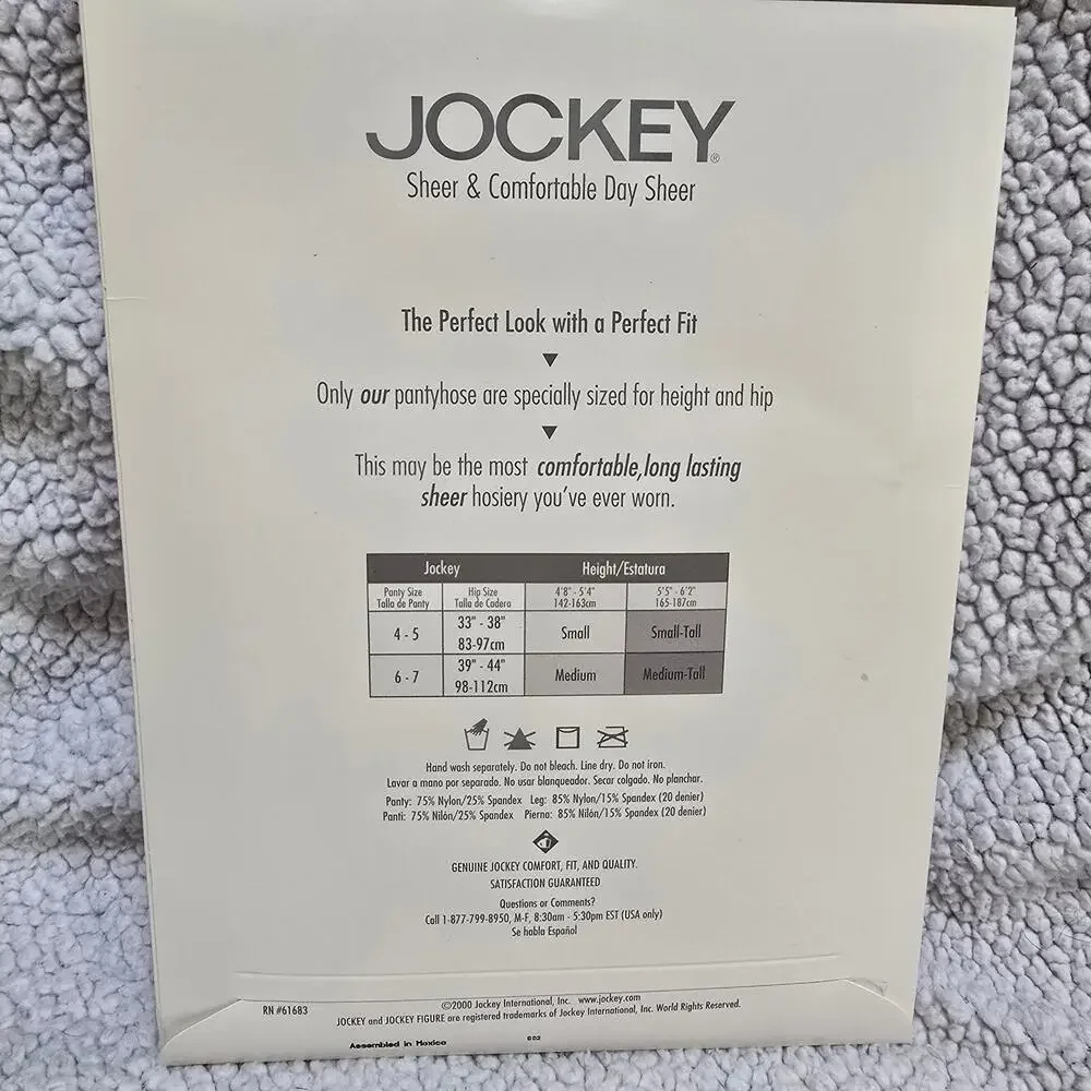 Vintage Jockey Pantyhose Lot 3 Medium Sand Nude Bodyshaper Day Sheer NIP